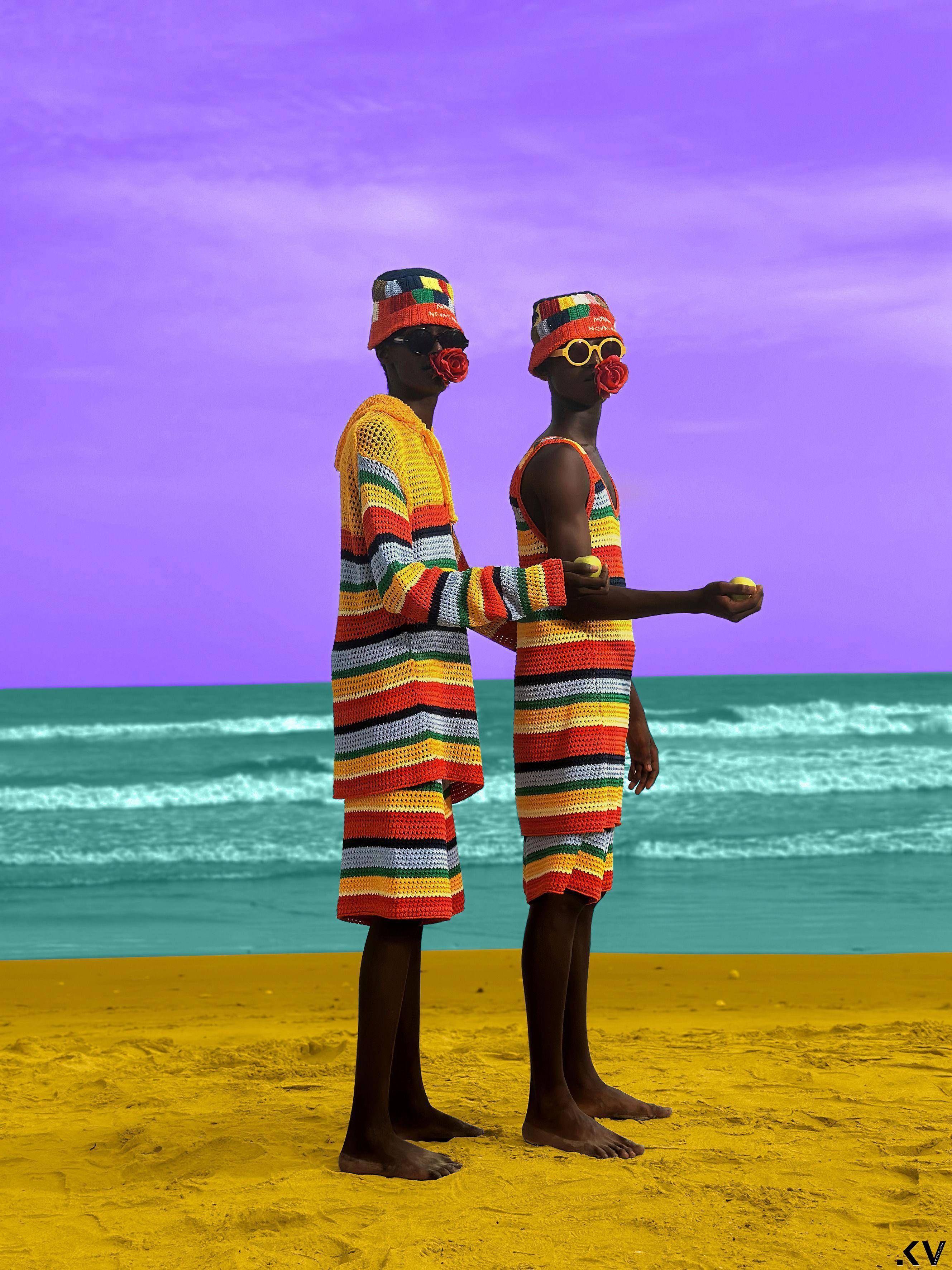 MARNI携手潮牌打造最吸睛海滩系列　彩色针织服、草编包巨可爱 时尚穿搭 图2张